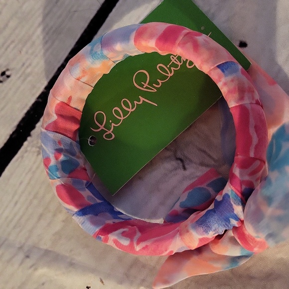 Lilly Pulitzer Fabric Wrapped Bangle One Size - Picture 3 of 4